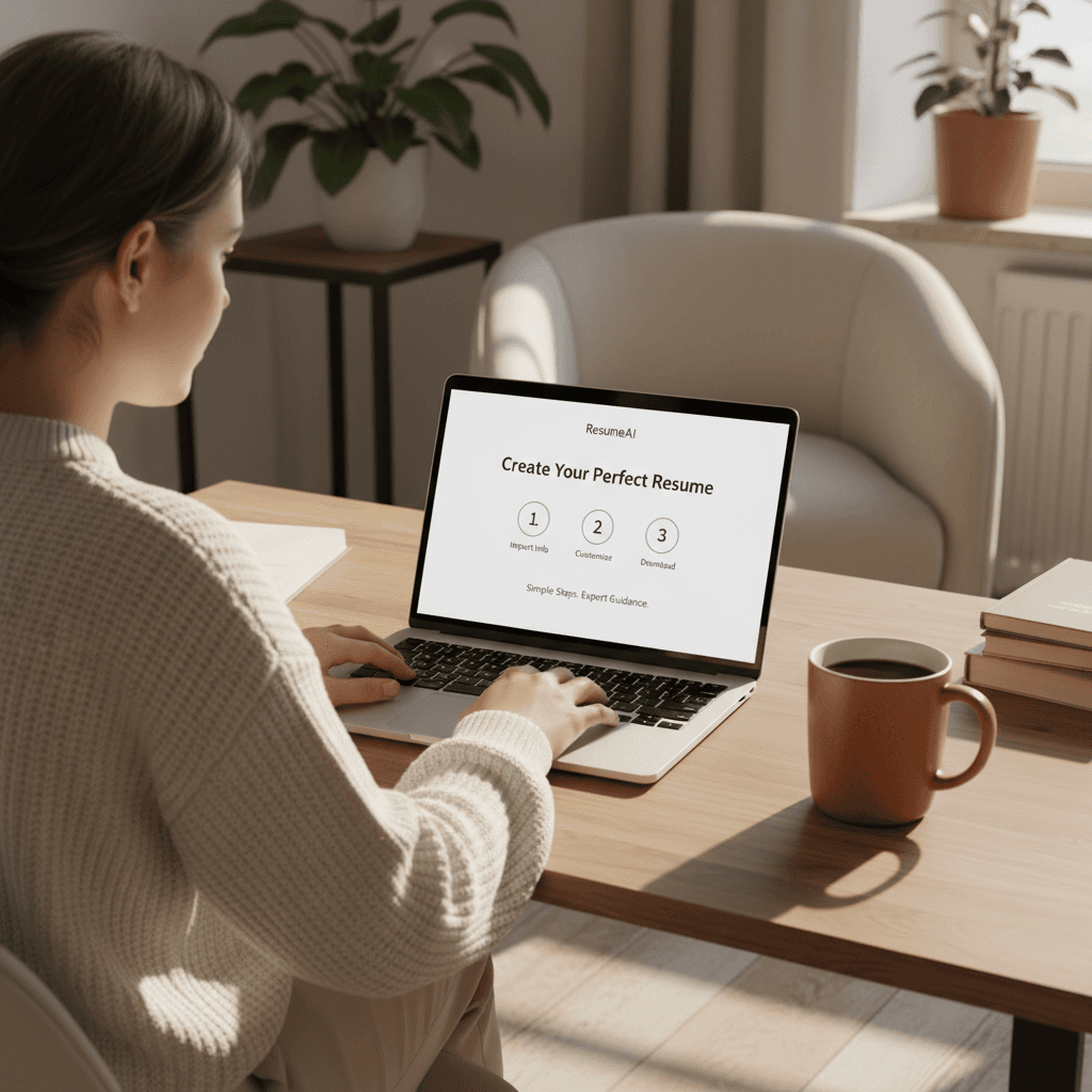 User-friendly step-by-step resume builder interface
