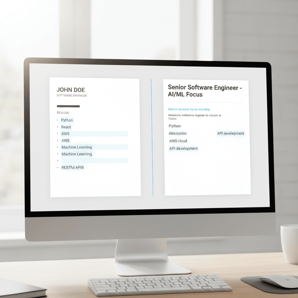 Keyword matching between resume and job posting
